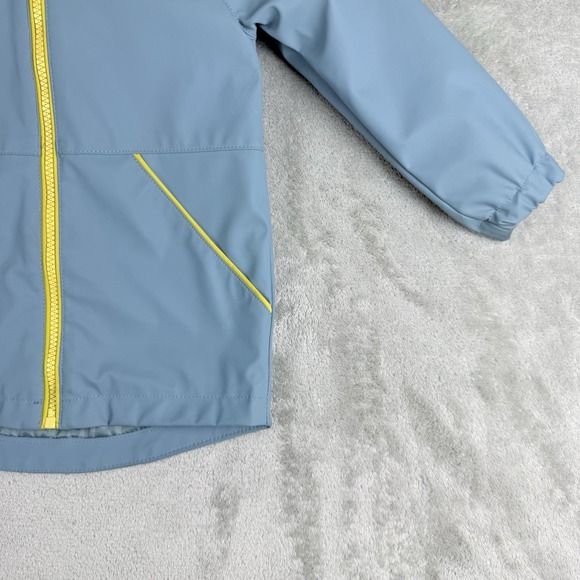 Tommy Bahama Rain Jacket Kids 2T Blue Full Zip Hooded Dinosaur Spikes Outdoor - Picture 9 of 16